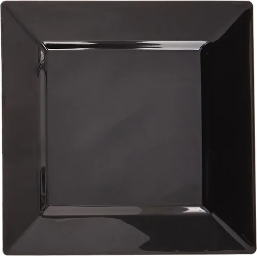 Vista 2 de EMI Yoshi Koyal - Platos cuadrados para ensalada, 8 pulgadas, color negro, juego de 10