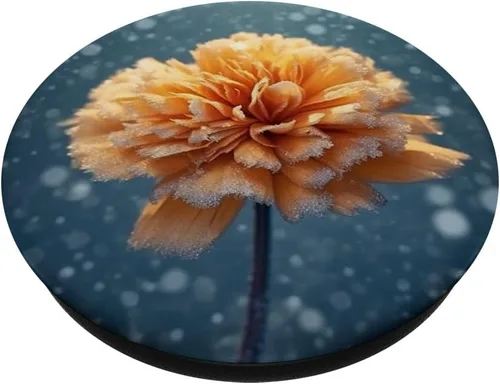 Vista 2 de Marigold Flower Frozen PopSockets Adhesive PopGrip