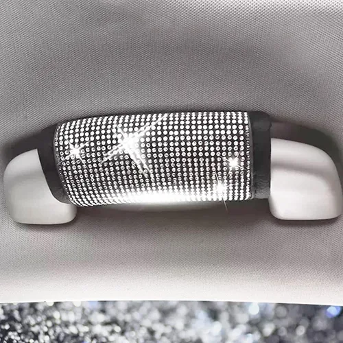 Vista 14 de Paquete de 2 fundas brillantes para manija de puerta de seguridad para automóviles, con cristales brillantes, almohadillas protectoras para manija