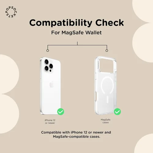 Vista 6 de PopSockets Cartera de teléfono para MagSafe, tarjetero con empuñadura, color morado bígaro