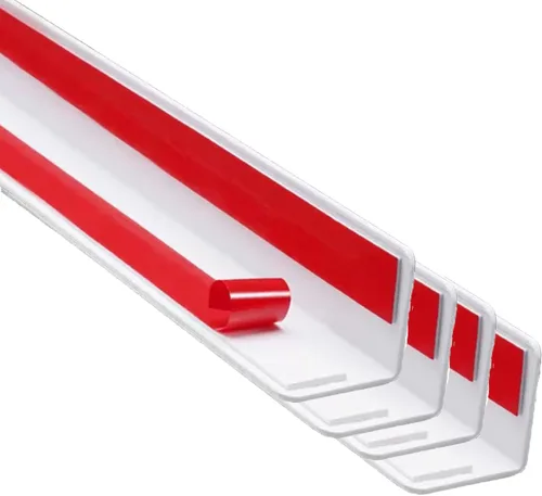 Vista 12 de Protector de esquina de pared, paquete de 2 protectores de esquina autoadhesivos para paredes Clear Corner Guard for Walls, 1.57" W x 35.4" L