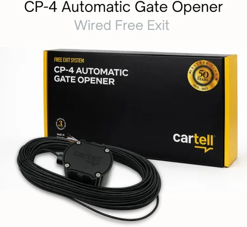 Vista 2 de Cartell CP-4 Sistema de sensor de varita de salida libre de entrada inteligente con cable de 100 pies para abridores de puerta