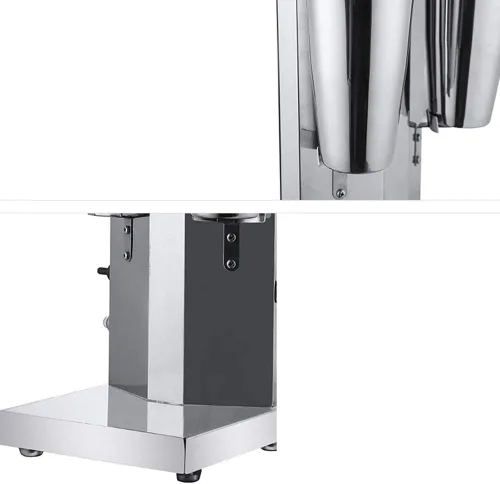 Vista 9 de Batidora eléctrica de acero inoxidable de doble cabezal para batidos, licuadora de 110 V para el hogar, batidora de helado suave para el hogar