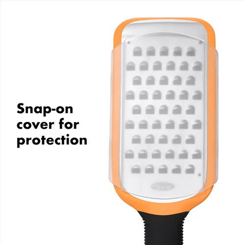 Vista 4 de OXO Good Grips - Rallador grueso grabado, color naranja
