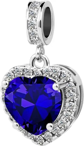 Vista 2 de KunBead Colgantes de enero a diciembre con piedra natal de amor y corazón compatibles con collar de pulsera Pandora