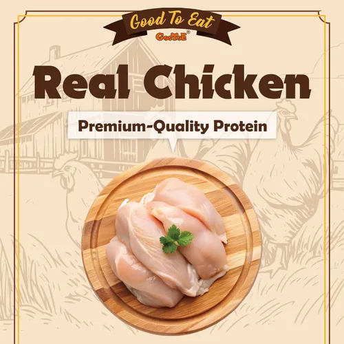 Vista 2 de Gootoe - Golosinas para perros, con alto contenido de proteínas, palitos sumergidos en pollo, 1.5 libras