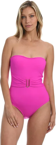 Vista 3 de La Blanca Women's Standard Island Goddess Bandeau One Piece Swimsuit