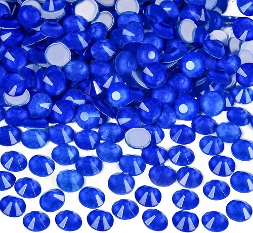 Vista 11 de Diamantes de imitación de cristal con parte trasera plana, gemas luminosas, 1440 unidades de diamantes de imitación de cristal no termoadhesivos