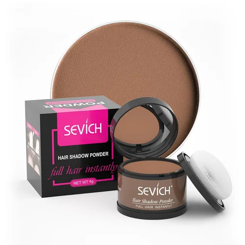 Vista 32 de Polvo para Línea de Cabello Sevich 2.0, Oculta Instantáneamente la Pérdida de Cabello, Polvo para Toque de Raíces, Sombra de Cabello para Mujeres
