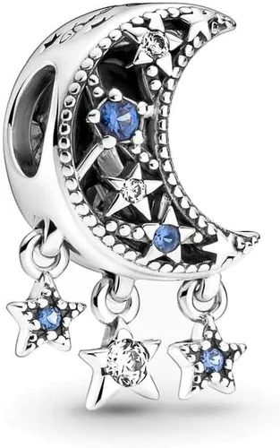 Vista 3 de Abalorio de plata de ley 925 calado para pulseras y collares de abalorios, regalos de joyería para mujeres