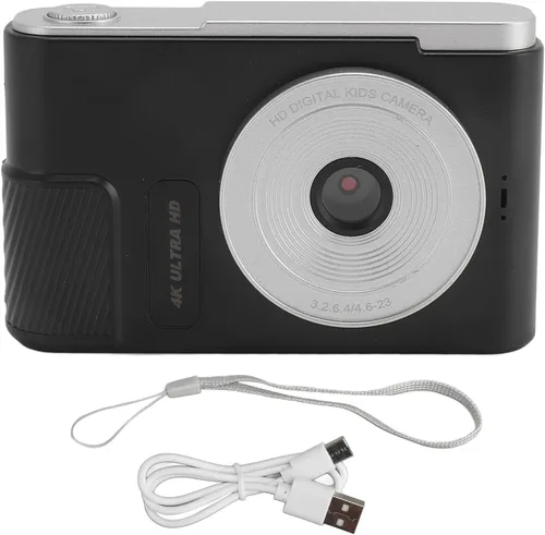 Vista 6 de Cámara digital, cámara de enfoque automático 4K para vlogging, cámara digital de zoom digital de 48 MP 16X con pantalla de 2.4 pulgadas, cámara