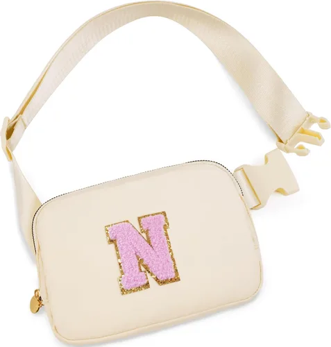 Vista 33 de Bolsa de cinturón para niñas y mujeres, bolsas cruzadas, riñonera, riñonera personalizada, Negro, Small