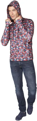 Vista 13 de INGEAR Sudadera con capucha UPF 50+ para hombre, ligera, con protección UV, de secado rápido, absorbe la humedad, con bolsillo Negro
