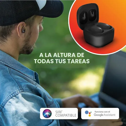 Vista 9 de Mini auriculares inalámbricos invisibles, Bluetooth 5.3, micrófono y A-Negro