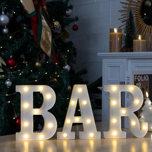 Vista 11 de Números Decorativos con Luces LED, Decoraciones de Cumpleaños número 13, Luces de Números LED Blanco Cálido, Letrero de Número de Marquesina
