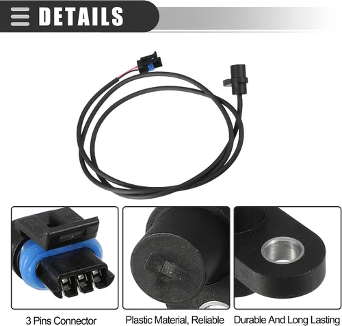 Vista 5 de Motoforti Sensor de velocidad de efecto Hall, para Polaris ATV MAGNUM 325 330 500 2x4 4x4 2000-2006, ABS, negro