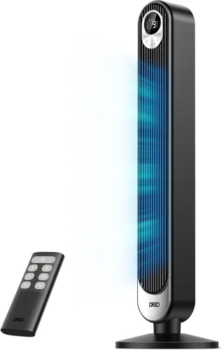 Vista 12 de DREO Ventilador de torre para dormitorio, velocidad de 28 pies/s