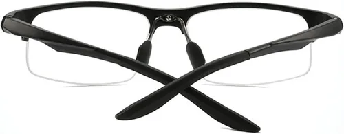 Vista 7 de Gafas de lectura bifocales fotocromáticas para hombres Aluminio magnesio deportes transición lupa presbicia gafas de sol lectores Negro