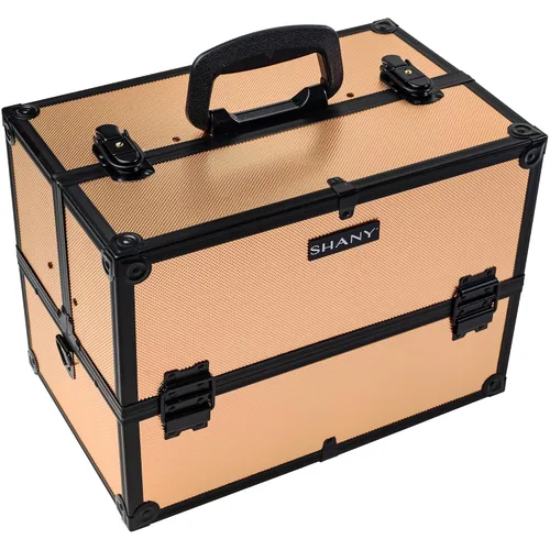 Vista 6 de SHANY Essential Pro - Estuche de maquillaje de tren con caja de cosméticos, estuche de maquillaje portátil, organizador de belleza, almacenamiento