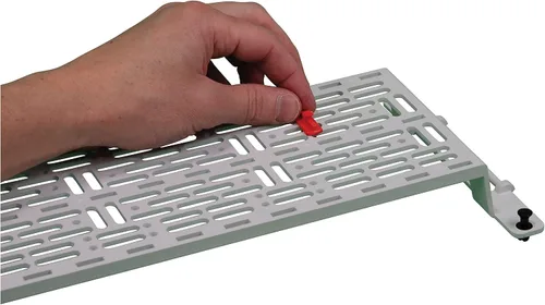 Vista 4 de On-Q AC1051-KH-20 Clips de poste para cerradura (paquete de 20), rojo