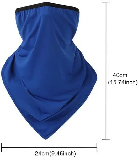 Vista 2 de 6 unidades de bandana para la cara, con cintas para las orejas, polaina para el cuello, bufanda, pasamontañas, para hombres y mujeres, deportes al