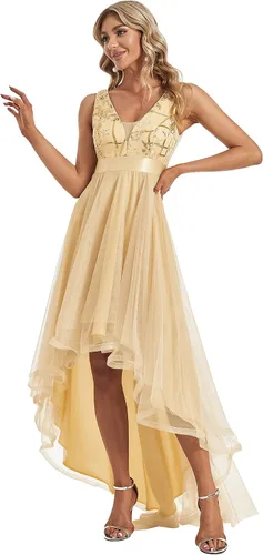 Vista 3 de Ever-Pretty Vestido de fiesta de noche sin mangas con cuello en V para mujer 0793
