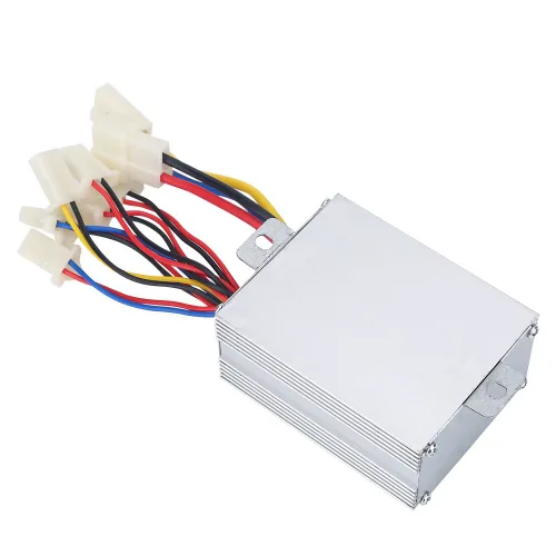 Vista 6 de Controlador de motor 24v 500w controlador de velocidad de motor cepillado Conector de batería Caja de control de motor de cepillo de aleación