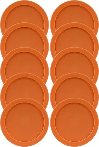 Vista 10 de Tapas de repuesto que se ajustan a los tazones de recipientes de vidrio Pyrex para almacenamiento de alimentos de 4 tazas, tapas redondas