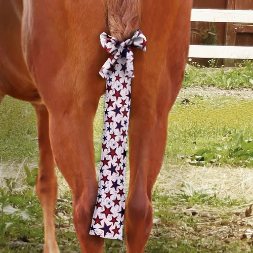 Vista 13 de Harrison Howard Protector de cola elástico, protección transpirable de cola de caballo, diseño deslizante, correas de cierre de 2 hebras, 22 Azul