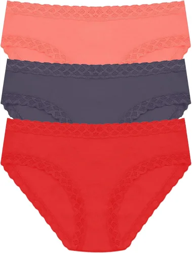 Vista 17 de Natori Paquete de 3 bragas Bliss Girl para mujer Café