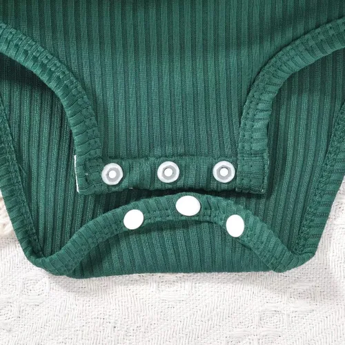 Vista 16 de Unutiylo Ropa de bebé recién nacida prematura con tirantes, traje de otoño e invierno, traje de manga larga con volantes