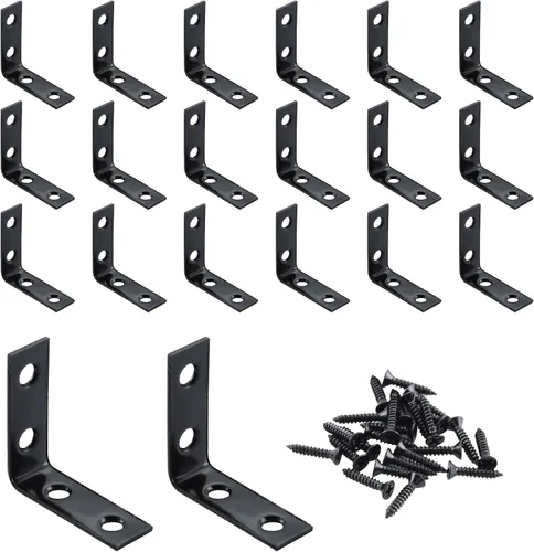 Vista 11 de HOME MASTER HARDWARE Soportes de 1.5 pulgadas en L, paquete de 40 soportes zinc