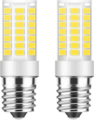 Vista 8 de TAIYALOO Bombilla LED E17 regulable, bombilla de horno de microondas de 5 W, blanco natural 4000 K, repuesto de bombilla halógena de 40 W