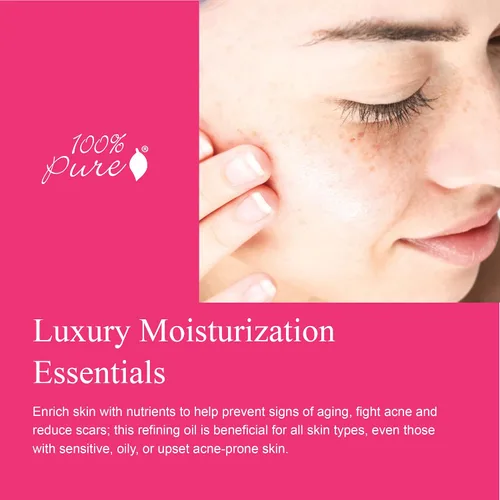 Vista 3 de 100% PURE Aceite facial intensivo nutritivo hidratante facial y corporal hidratante natural iluminador para el cuidado de la piel seca para mujeres
