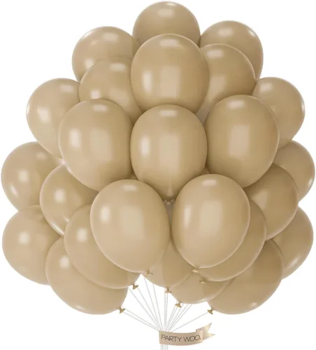 Vista 22 de PartyWoo - Globos de color albaricoque retro, 120 unidades de 5 pulgadas, de látex, para arco de globos, decoración de fiesta y de cumpleaños