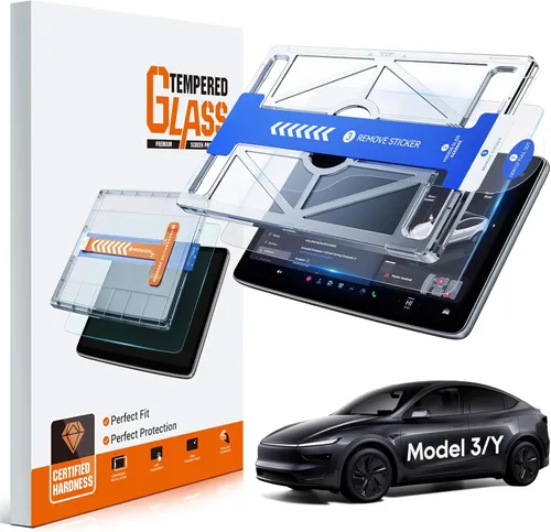 Vista 12 de Paquete de 2 protectores de pantalla antideslumbrantes mate para Tesla Model X/Model S 2023-2026 de 17 pulgadas + 9.4 pulgadas, pantalla táctil QHD