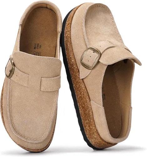 Vista 19 de Project Cloud Zuecos tipo mocasín de cuero 100% genuino para mujer Negro - Carline