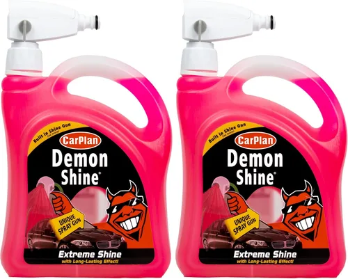 Vista 7 de CarPlan Demon Shine 68 fl oz (2L) con pistola pulverizadora, spray para brillo