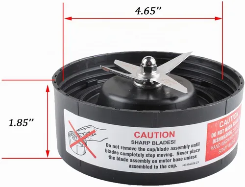 Vista 2 de Cuchilla extractora cruzada N17-1001 compatible con licuadora NutriBullet
