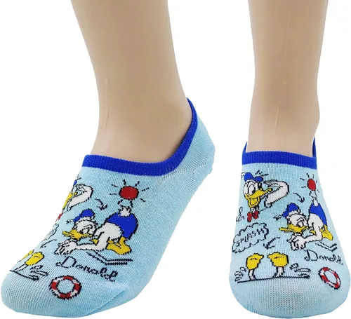 Vista 5 de Worldlook - Calcetines para mujer, diseño de personajes de película animación, mezcla de algodón