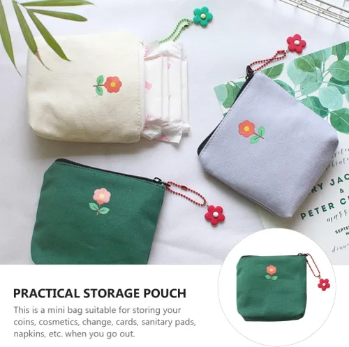 Vista 6 de Healifty Bolsa de almacenamiento de servilletas sanitarias, bolsa de almacenamiento para menstruación femenina para el primer período para mujeres