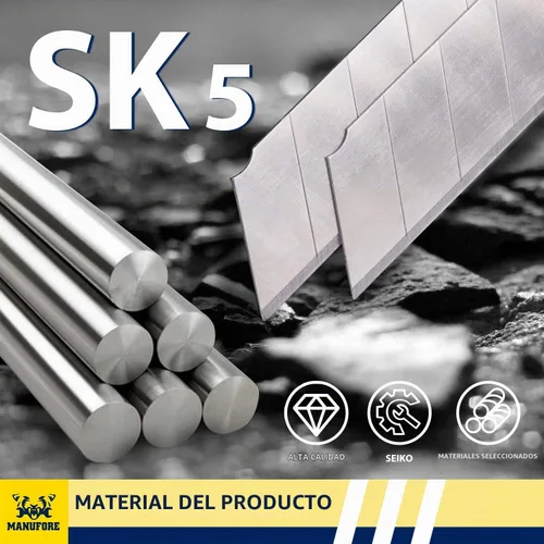Vista 3 de MANUFORE Hoja de cuchillo X25 de 0.984 in, cuchillas de corte, hojas de cuchillo de oficina, paquete de 30