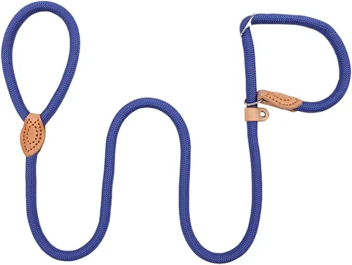 Vista 6 de Correa para perro con correa deslizante y gancho a presión, ajustable, resistente de 1/2 pulgadas x 6 pies, cuerda trenzada duradera sin tirones