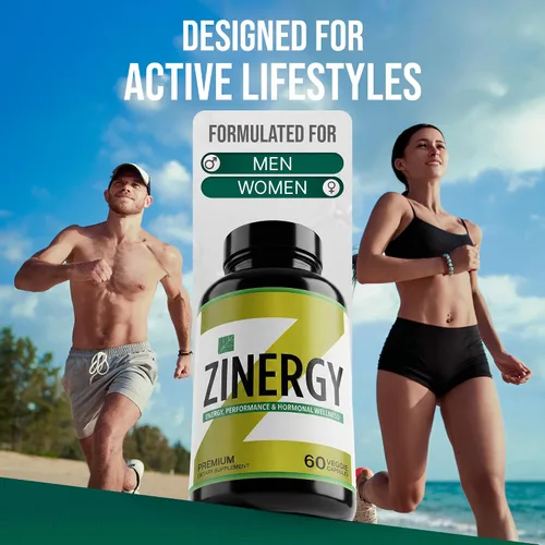 Vista 4 de Dr. Zisman ZINERGY Apoyo natural de energía y vitalidad – Fórmula totalmente natural para hombres y mujeres – Mejora los niveles de energía