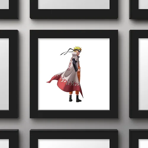 Vista 3 de Gallery Pops Naruto Shippuden - Naruto Uzumaki Sage Mode - Arte de pared, versión enmarcada negra, 12 x 12 pulgadas