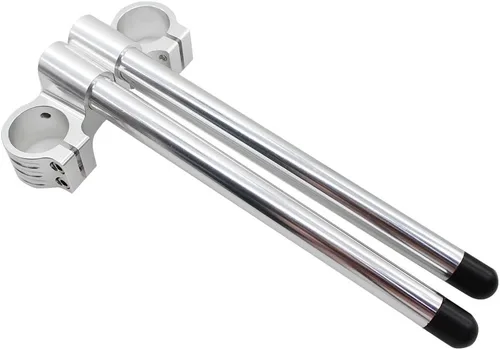 Vista 3 de 1" Riser 1.417 in Clip en Manillar Fit Horquilla Tubo 1.417 in Racer motocicleta manillar barras 7/8", 1.417 in Clip on CNC Plata