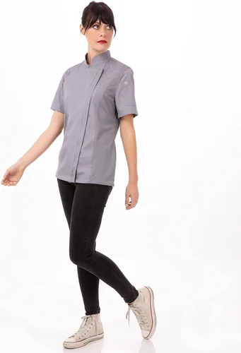 Vista 3 de Chef Works Abrigo de chef Springfield para mujer