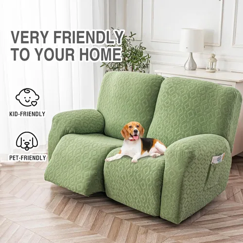 Vista 205 de Gennia Funda Impermeable para Silla Reclinable, Fundas Elásticas para Sofá Reclinable con Bolsillos, Fundas Lavables para Silla Reclinable Lazy Boy