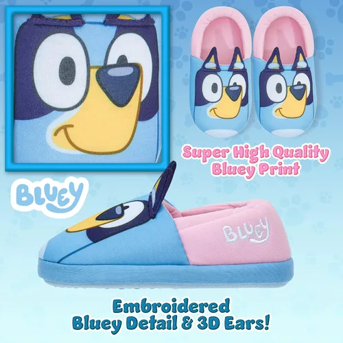 Vista 4 de Bluey Zapatos Niños Zapatillas Niñas 3D Antideslizante Niños Zapatillas Cálidas Niños Niñas