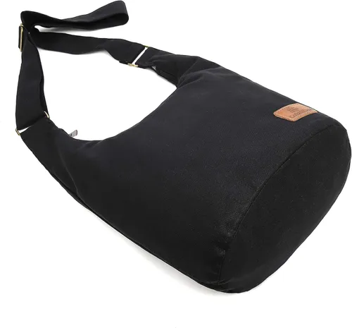 Vista 9 de Bolso cruzado hippie de gran capacidad para mujer, con cremallera superior, bolso de lona de gran tamaño, tela jacquard, bolsas hechas a mano